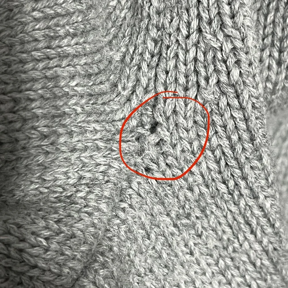 LL Bean Mens Thick 100%  Cotton Sweater L Gray Crewneck Preppy Normcore Heritage